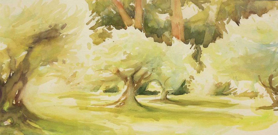 Louis Faye artiste peintre oliviers beaumes de venise