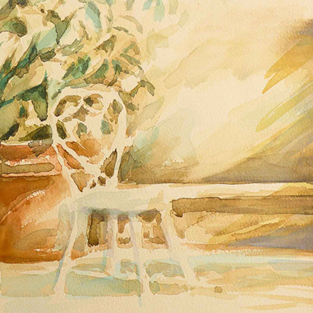 Louis faye artiste peintre, la chaise de cézanne