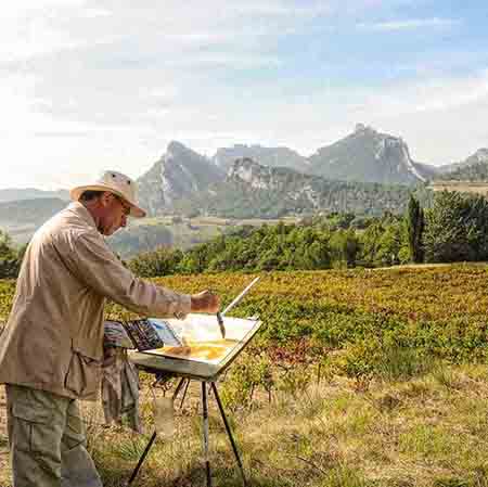 Louis faye artiste peintre sur les pas de cézanne vaucluse
